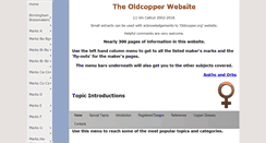 Desktop Screenshot of oldcopper.org
